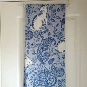 NEW! SHABBY CHIC Bunny & PAISLEY TOILE BLANKET